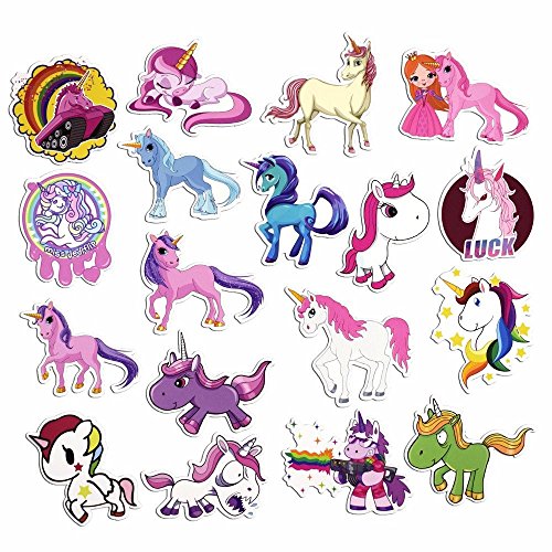 FEZZ 50pcs Graffiti Pegatinas Mezclado Unicornio Dibujos Animados Impermeable para DIY Ordenador Portátil Macbook Coche Motocicleta Bicicleta Equipaje Patineta