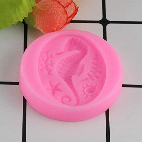 FGSDG 3D Seahorse Silicone Mold DIY Coral Fondant Cake Decorating Tools Molds Candy Chocolate Gumpaste Clay Moulds