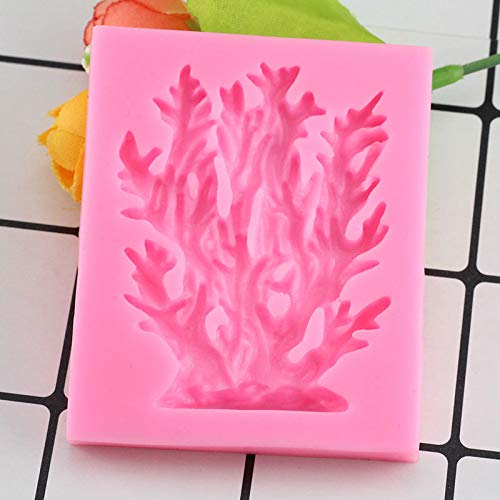 FGSDG Baking Cake Tool Coral Grass Sea Silicone Cake Mould Fondant Cake Decorating Tools Cupcake Chocolate Candy Clay Moulds