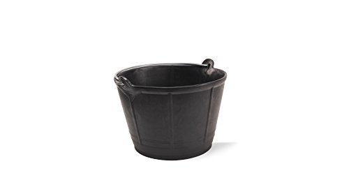 FIEL KANGURO 10010100 Cubo Obra Plastico Italiano 10 Litros, Negro, 10 l