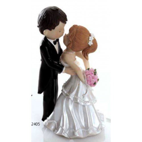 Figura boda PERSONALIZADA novios beso tarta figuras GRABADAS baratas