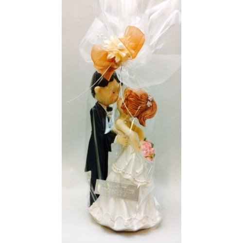 Figura boda PERSONALIZADA novios beso tarta figuras GRABADAS baratas