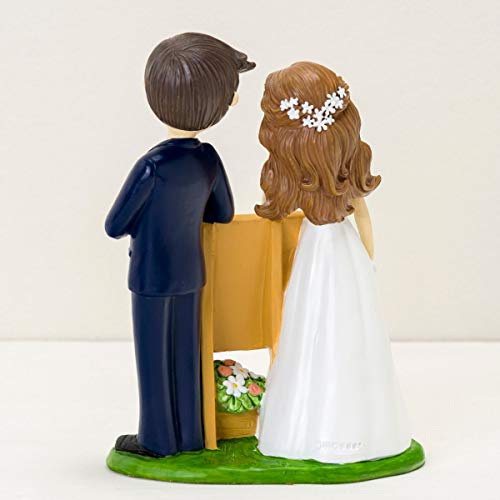 Figura GRABADA de boda novios pizarra para tarta pastel PERSONALIZADA siguientes amigos