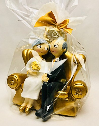 Figura pastel bodas de diamante 60 aniversario GRABADA regalos/figuras PERSONALIZADAS para tarta o regalo