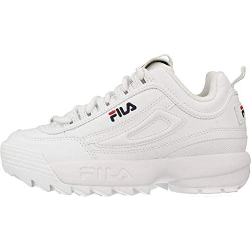 FILA Disruptor, Zapatillas Unisex niños, White, 34 EU