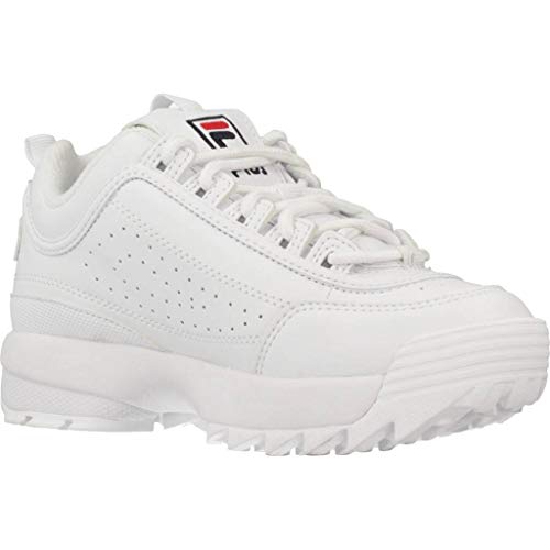 FILA Disruptor, Zapatillas Unisex niños, White, 34 EU