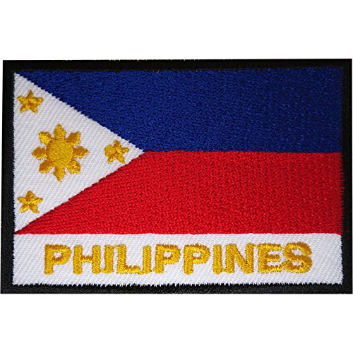 Filipinas Bandera Parche Bordado Hierro Sew en ropa de Filipinas insignia Applique