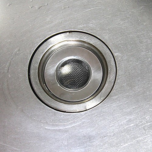 Filtro para fregadero de cocina de acero inoxidable grande bordo largo 10,8 cm Juego de 2