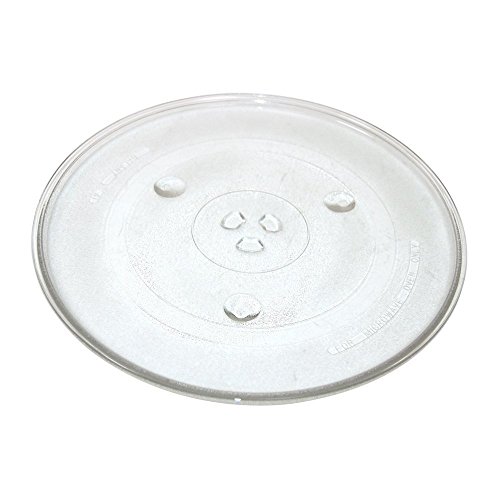 Findaspare - Plato de cristal giratorio universal para microondas de 270 mm con 6 fijadores