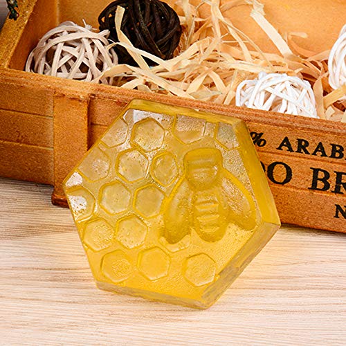 FineInno Panal Moldes Jabones Silicona Honeycomb Silicone Soap Molds Abeja Molde Tarta Baking Mold Bizcocho Galletas Repostería Helados Moldes (Panal Moldes Jabones)