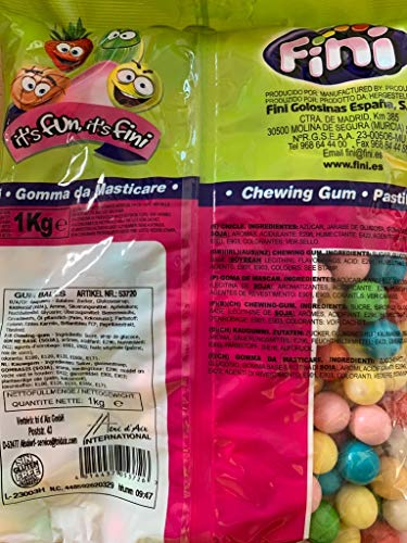 Fini Gum Ball - Paquete de recarga para máquinas de pelotas de golf (incluye paquete de prueba Jelly Belly Beans)