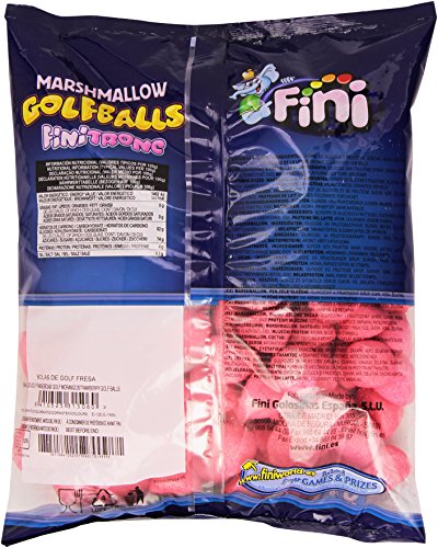 Fini Marshmallow Cubierto De Azúcar Sabor Fresa - Paquete De 125 Unidades