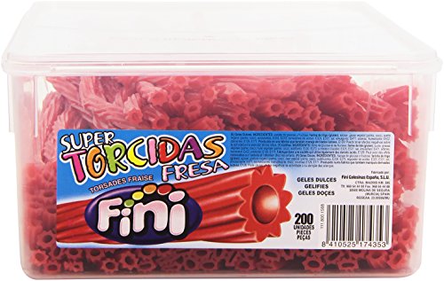 Fini Torcidas Regaliz Sabor Fresa - Envase 200 unidades