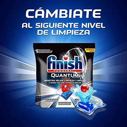 Finish Powerball Quantum Ultimate, pastillas para el lavavajillas, limón - 48 unidades