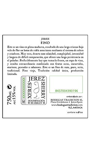Fino Tradicion Vino D.O. Jerez 75 cl