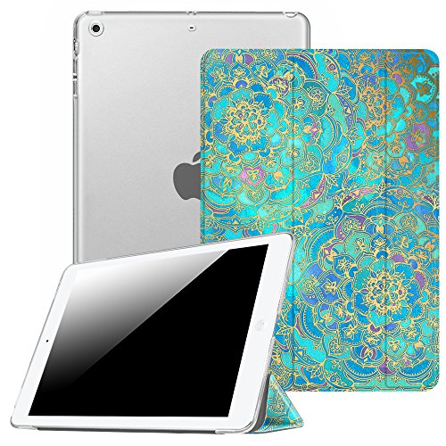 Fintie Funda para iPad Mini 3/2/1 - Trasera Transparente Mate Carcasa Ligera con Función de Soporte y Auto-Reposo/Activación, Jade