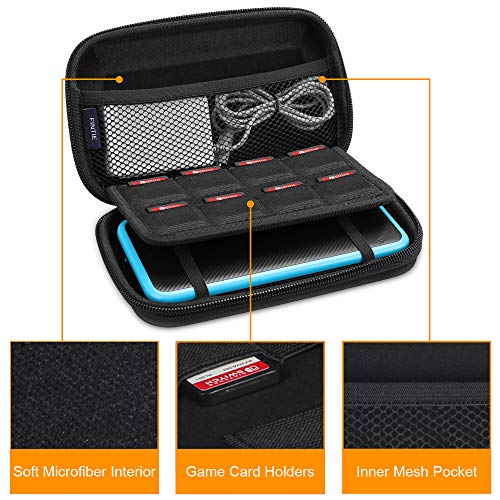 Fintie Funda Portátil para Nintendo 2DS XL / 3DS XL / 3DS / 3DS LL - Estuche para Viaje Bolsa de Transporte para la Consola con Ranuras para Tarjeta de Juego y Bolsillo Interno, No Tocar