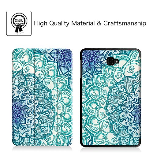 Fintie SlimShell Funda para Samsung Galaxy Tab A 10.1 2016 - Súper Delgada y Ligera Carcasa con Función de Soporte y Auto-Reposo/Activación para Modelo SM-T580N/T585N, Esmeralda