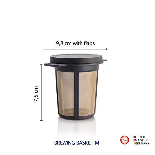 Finum 421.50.00 Brewing Básquet Filtro Permanente, Acero Inoxidable, Negro, 7 cm