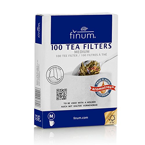 Finum - Filtros para té (Papel,100 Unidades, Talla M)