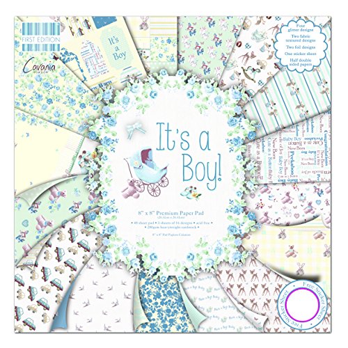 First Edition It's a Boy - Bloc de de Papel para Manualidades