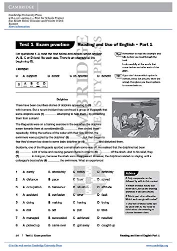 First for Schools Trainer. Second Edition. Practice Tests with Answers and Teacher's Notes with Audio. (Authored Practice Tests)