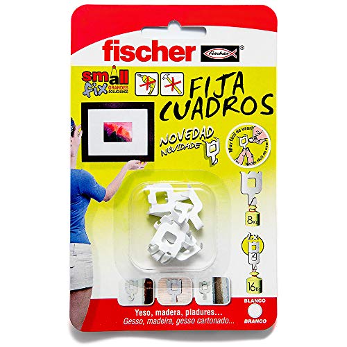 FISCHER Fijacuadros Blanco (Envase de 20 Ud.), 522206