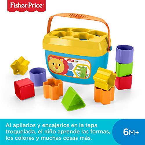 Fisher-Price - Juguete Bloques Construcción para Bebé +6 Meses, colores/modelos Surtido (Mattel FFC84)