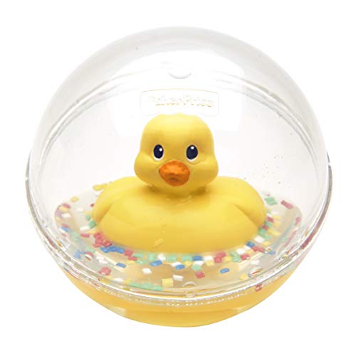 Fisher-Price - Patito a flote amarillo, juguete de baño para bebé (Mattel 75676)