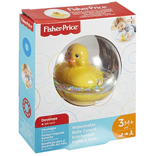 Fisher-Price - Patito a flote amarillo, juguete de baño para bebé (Mattel 75676)