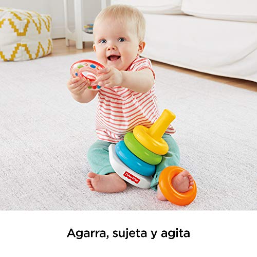 Fisher-Price - Pirámide balanceante - juguetes bebe 6 meses - (Mattel FHC92)