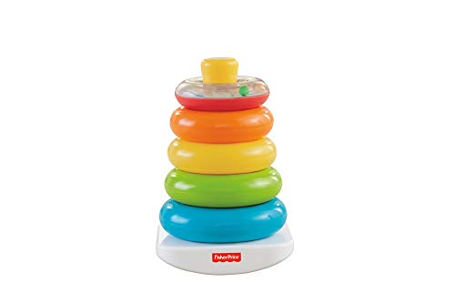 Fisher-Price - Pirámide balanceante, juguetes bebe 6 meses (Mattel N8248)