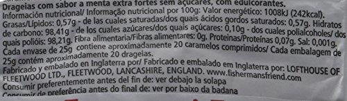 Fisherman's Friend Menta, Caramelo Comprimido Sin Azúcar - 12 unidades de 25 gr. (Total 300 gr.)