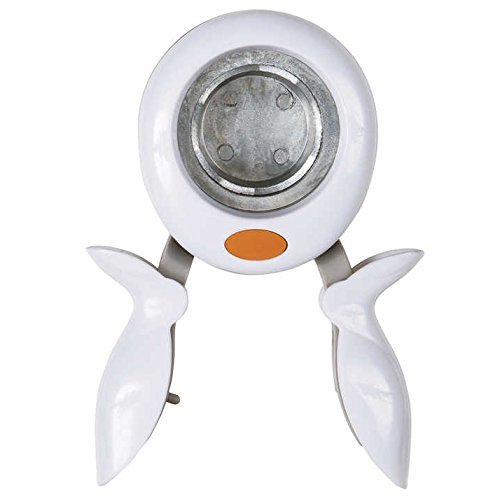 Fiskars Alicates perforadoras, Círculo, Ø 3,8 cm, Para diestros y zurdos, Acero de calidad/Plástico, Blanco/Naranja, L, 1003889