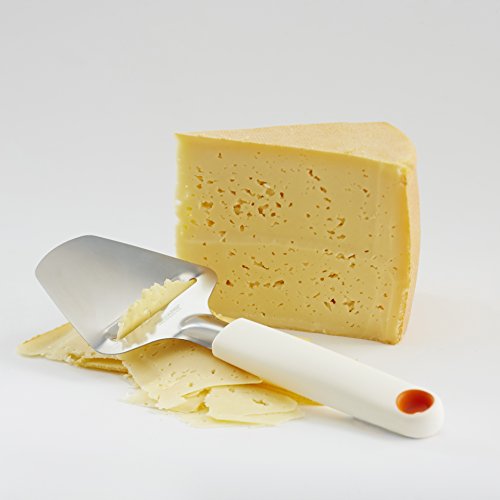 Fiskars Cortador de queso curado, Acero inoxidable/Plástico, Ancho de corte: 6 cm, Functional Form, Blanco, 1016129