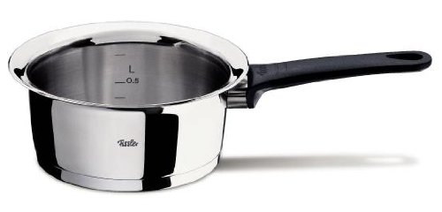 Fissler intensa / Juego de ollas de acero inoxidable, 5 piezas, apilable, con soporte para tapadera y función de escurrido, adecuado para la inducción