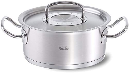 Fissler original-profi collection / Rustidera de acero inoxidable (2,6 litros, Ø 20 cm), con tapadera, apta para cocinas de inducción, gas, vitrocerámica y eléctricas