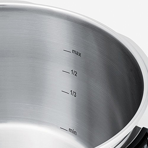 Fissler vitaquick / Juego de olla y sarten a presión (2,5 + 4,5 litros, Ø 22 cm) de acero inoxidable, 2 unidades, apto para todo tipo de cocinas, incluida inducción