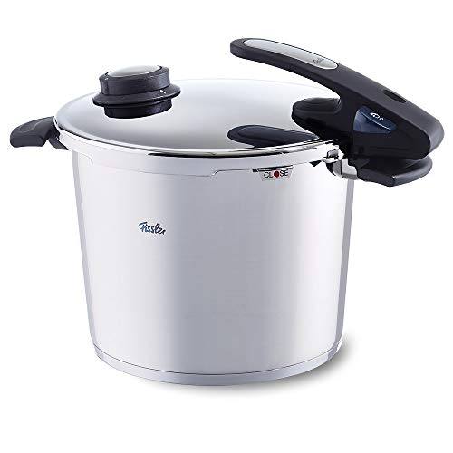 Fissler vitavit premium / Olla a presión (10 litros, Ø 26 cm) de acero inoxidable, 2 niveles de cocción, apta para cocinas de inducción, gas, vitrocerámica y eléctricas