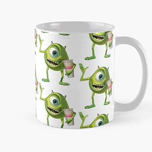 FitinC Donuts Wazowski Mike Dunkin Best Mug Tiene 11oz de Mano Hechas de cerámica de mármol Blanco