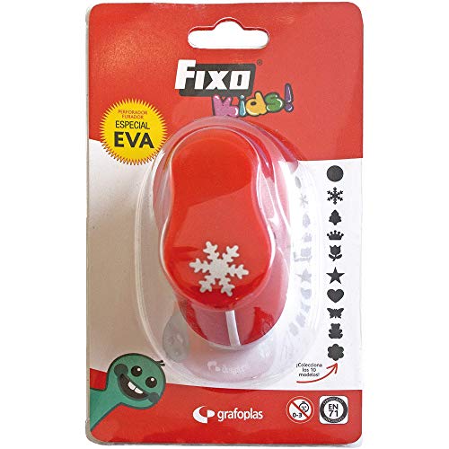 Fixo Kids 64551. Perforadora Especial Goma EVA con Forma de Copo de Nieve. 3,8cm. Tamaño grande.