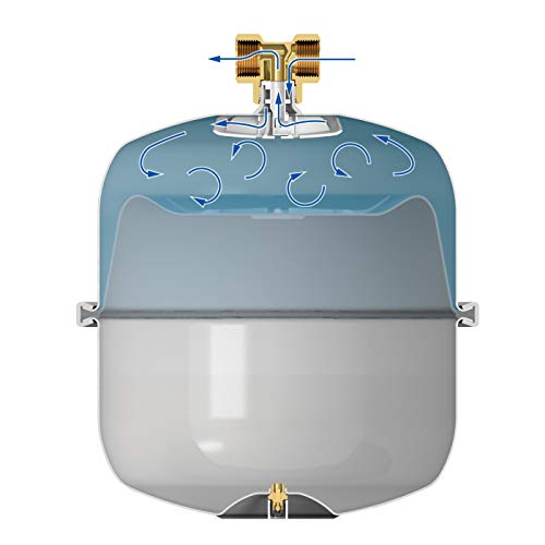 Flamco 24259 Airfix Vaso de Expansión para Instalaciones de Agua Potable, Blanco, 8 Litros, 4 Bares
