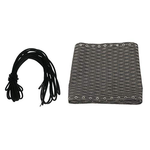 FLAMEER 4 Piezas Lazos Cordones Elásticos + 1 Pieza Paño Tela Durable para Silla Reclinable de Jardín Recambio de Accesorios - A