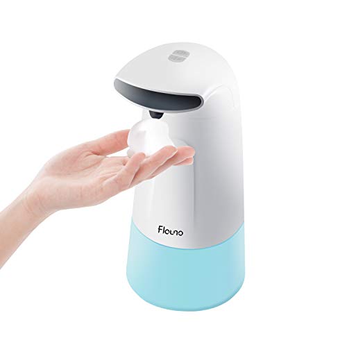 Flauno Dispensador de Jabón Automático en Espuma sin Contacto con Sensor de Movimiento Infrarrojo, Impermeable IPX4, Ideal para Baño y Cocina (300ml)