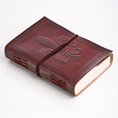 Fleur de Lis Cuir Journal ordinateur portable