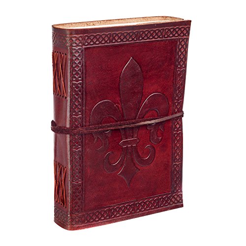 Fleur de Lis Cuir Journal ordinateur portable