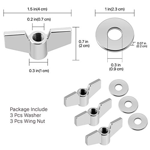 Flexzion Set de 18 piezas de almohadillas de fieltro para platillos, fundas y Hi Hat, Accesorios para baterias, Piezas de reemplazo, Set de embrague, tuercas y arandelas (Gris)