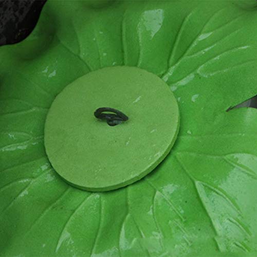 Flikool 18cm Flores de Loto Artificiales con Hoja Falso Flotante Lirio de Agua EVA Espuma Nenúfar Plantas Artificiales para Jardín Acuarios Tanque de Peces Estanque Decoración 8pcs - Mix