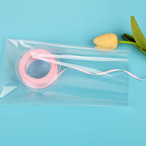 FLOFIA 200pcs Bolsa Celofán Transparentes - 15 x 25 cm Bolsas Plástico OPP de Regalo para Cumpleaños Fiesta Boda Baby Shower Navidad Alimentos Galletas Caramelos Dulces Chuches Bombones Piruleta