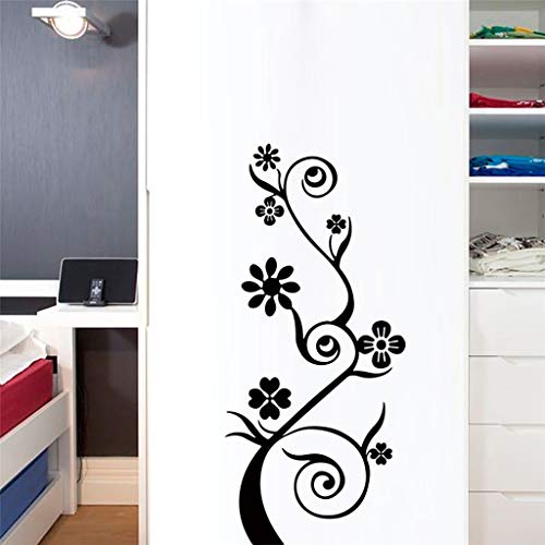 Flor de vid decorativa pegatinas de pared refrigerador vinilo vitrinas decoraciones para el hogar Diy sala de estar apliques murales de arte